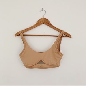 Proclaim cutout bralette in ada nude (1 of 2)